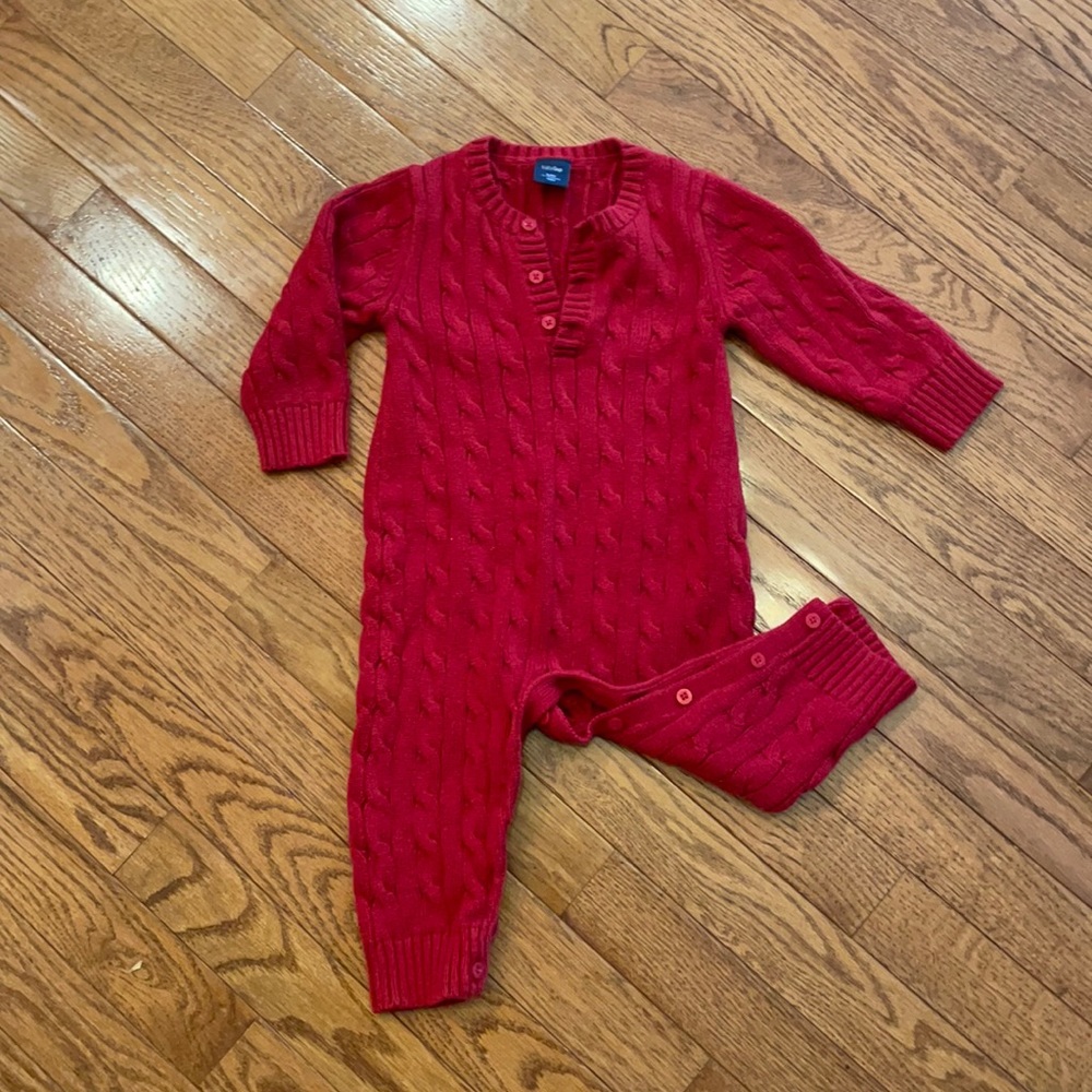 Like BRAND NEW - GAP sweater one-piece 12-18 months